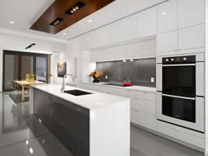 glossy white kitchen image